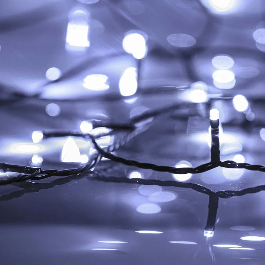 Stringa LED con 300 Luci LED Bianco Freddo 30 m in PVC 343204