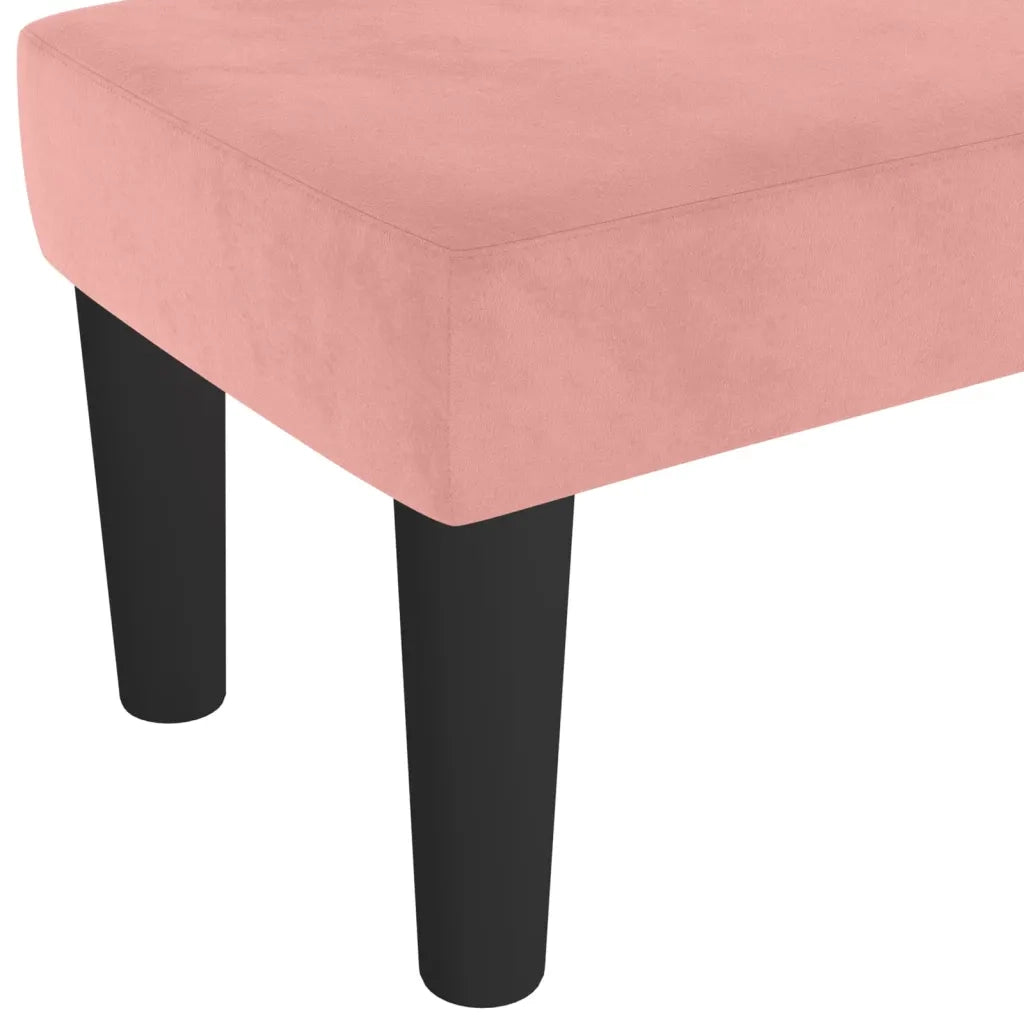 Panca Rosa 70x30x30 cm in Velluto 346643