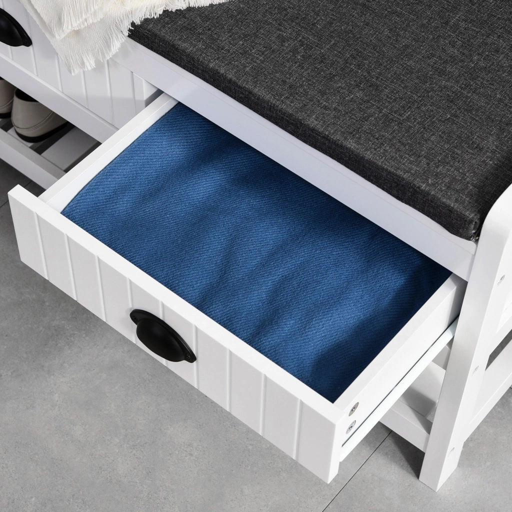 APPENDIABITI con panca 89x42x172 cm MDF Bianco