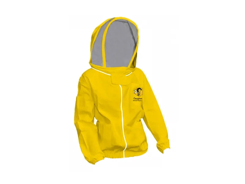 Art.257 Maschera a velo su camiciotto, cappuccio staccabile, cotone 100% - Giallo - XXL