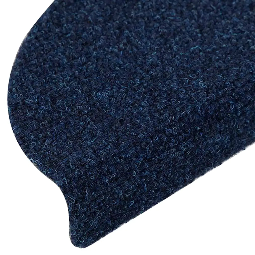 Tappetini per scale autoadesivi 5 pz | Gradini per Scale 56x17x3 cm blu navy semicircolari