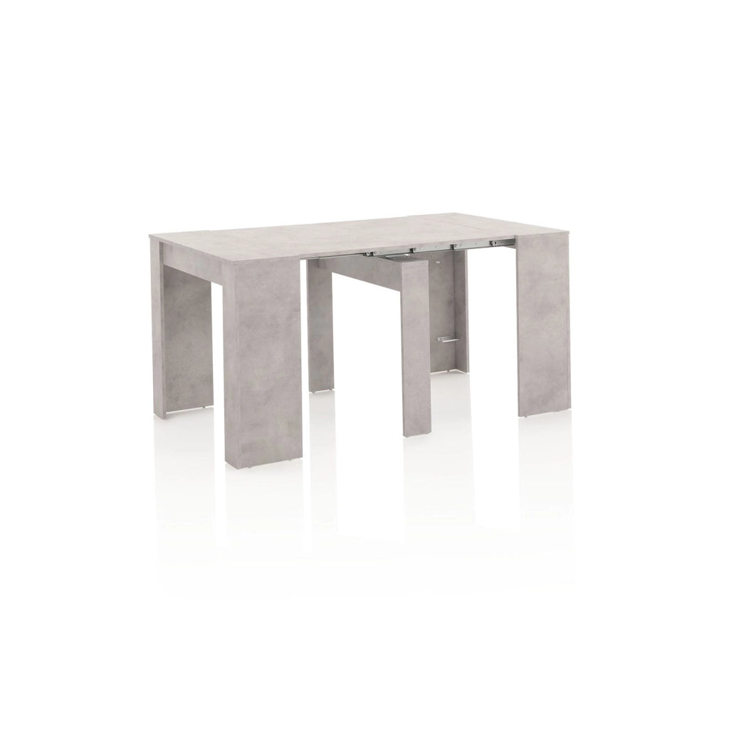 Consolle Allungabile 54/252x78,5x78 cm in Melamina Cemento