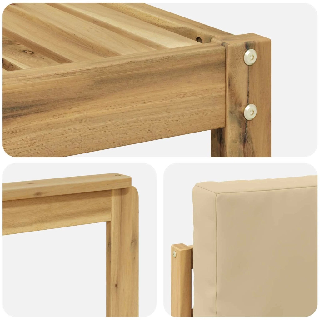 Set divani Legno di Acacia Massello 3391503