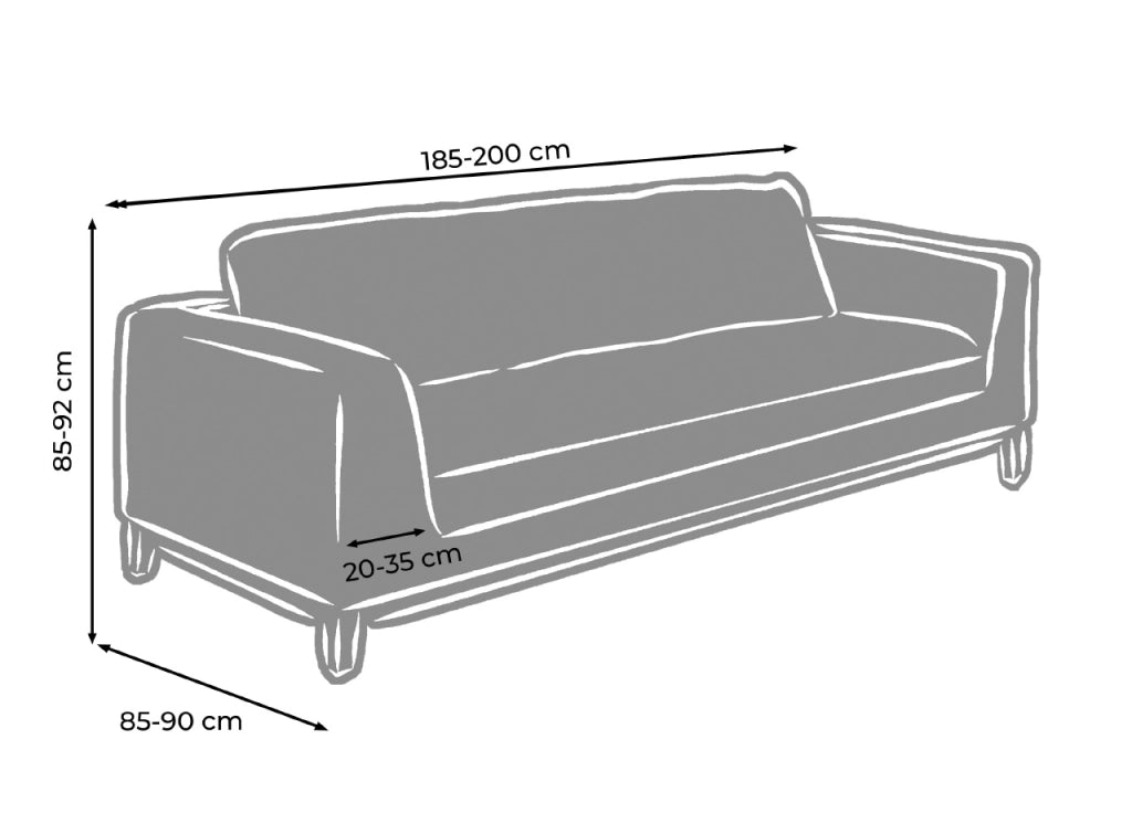 Copridivano Con Laccetti Disegno Rose Modello O.B. - 3 Posti - Rose