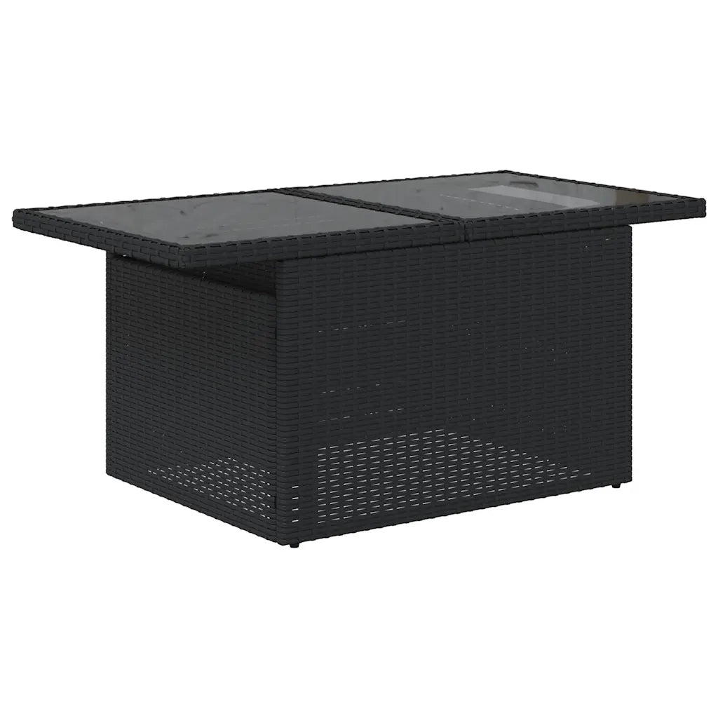 Set Divani da Giardino con Cuscini 7pz Nero Polyrattan 3269195
