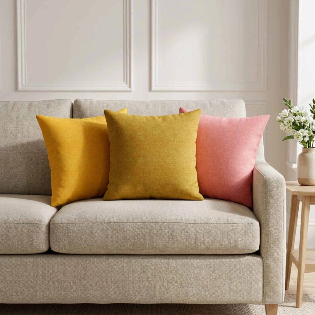 Federa 6 pz HEERLEN Rosa 40 x 40 cm Tessuto 908345