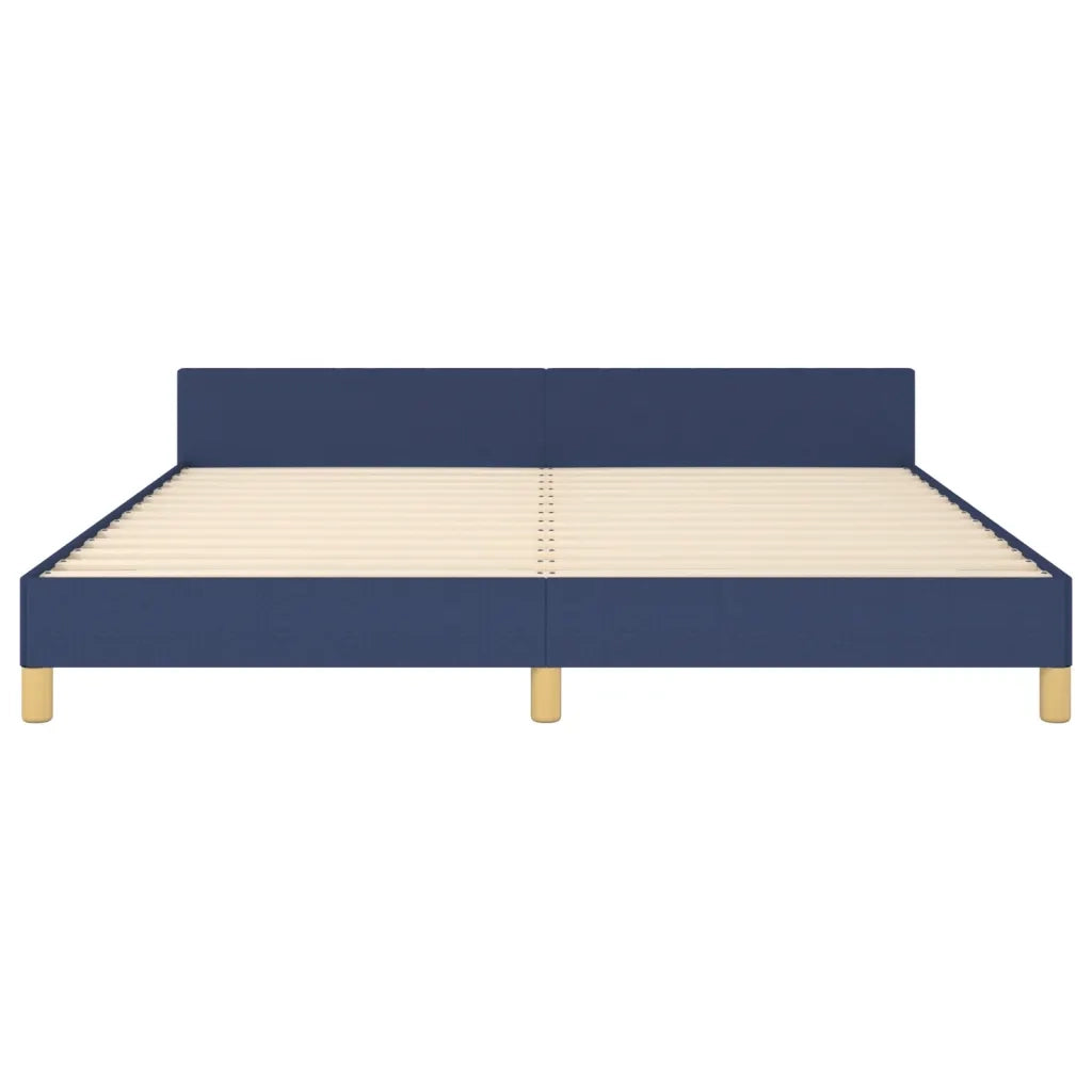 Giroletto senza Materasso Blu 160x200 cm in Tessuto