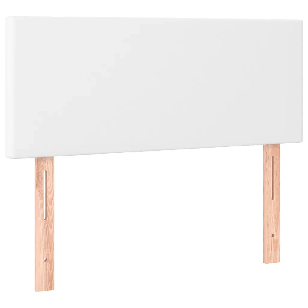 Giroletto Molle con Materasso e LED Bianco 90x190 cm Similpelle