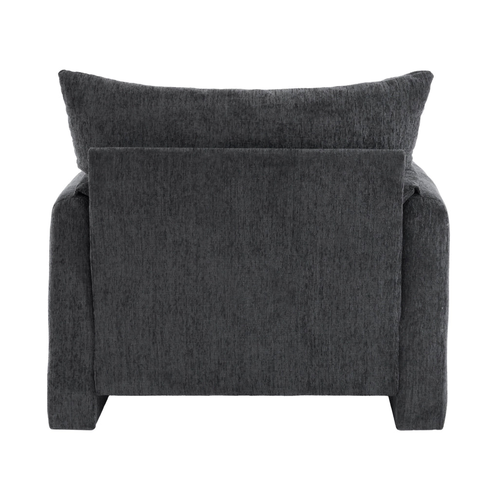 POLTRONA in ciniglia 96x82x84 cm grigio