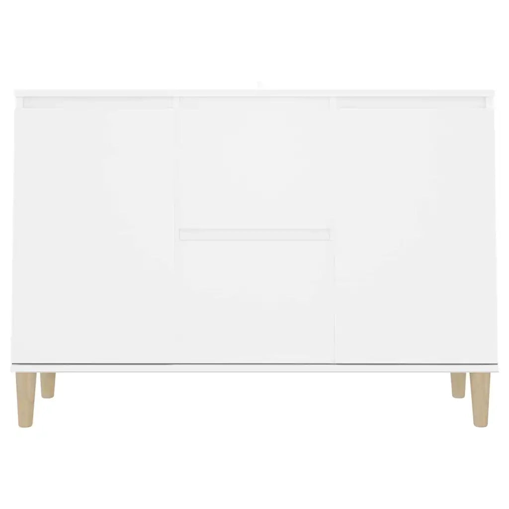 Credenza Bianca 101x35x70 cm in Legno Multistrato 806103