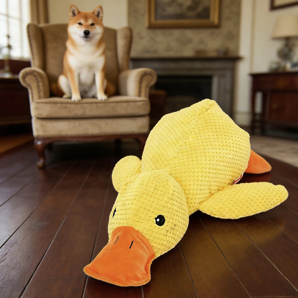 Giocattolo per cani a forma di anatra con squeaker