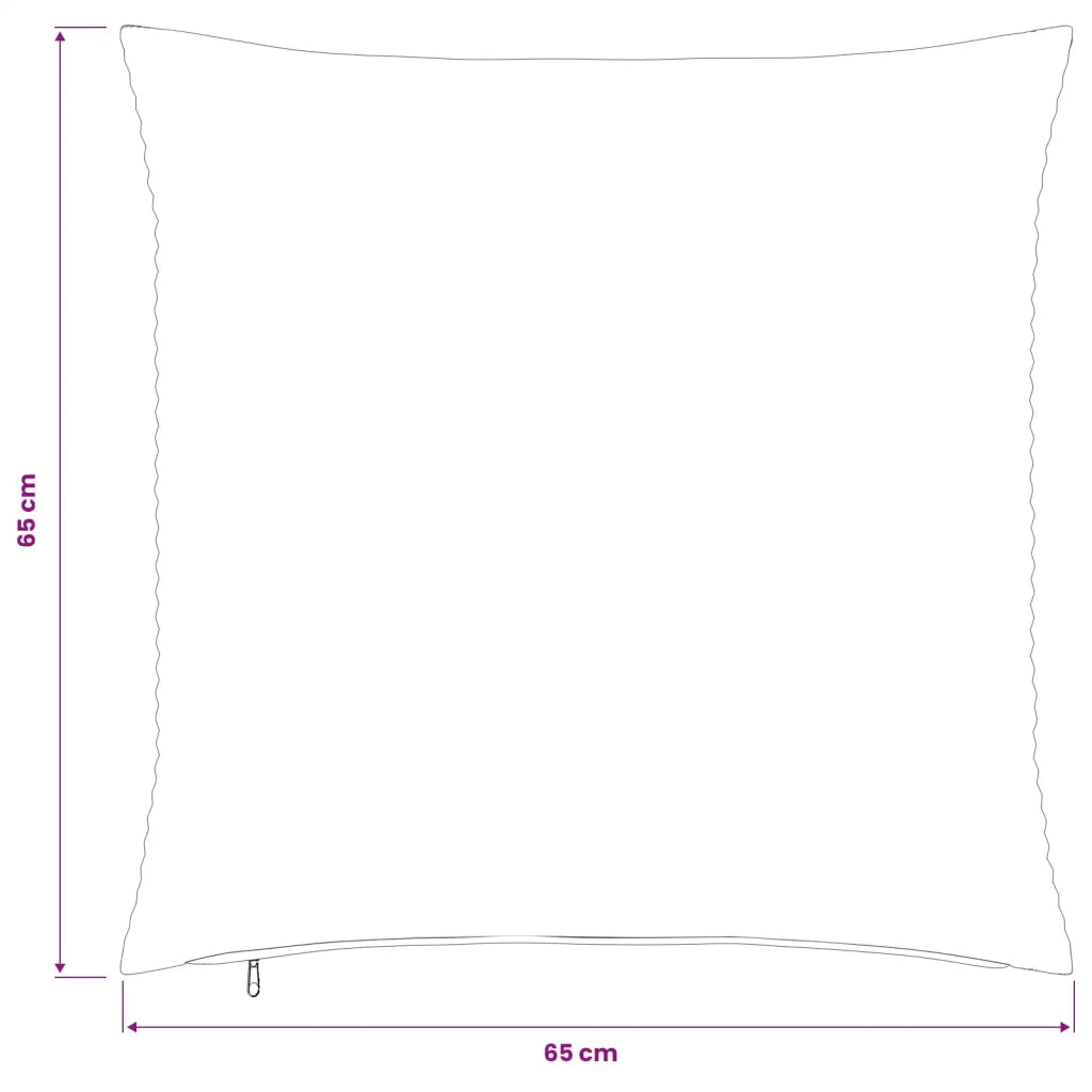 Federa 2 pz HEERLEN Giallo 65 x 65 cm corduroy 912947