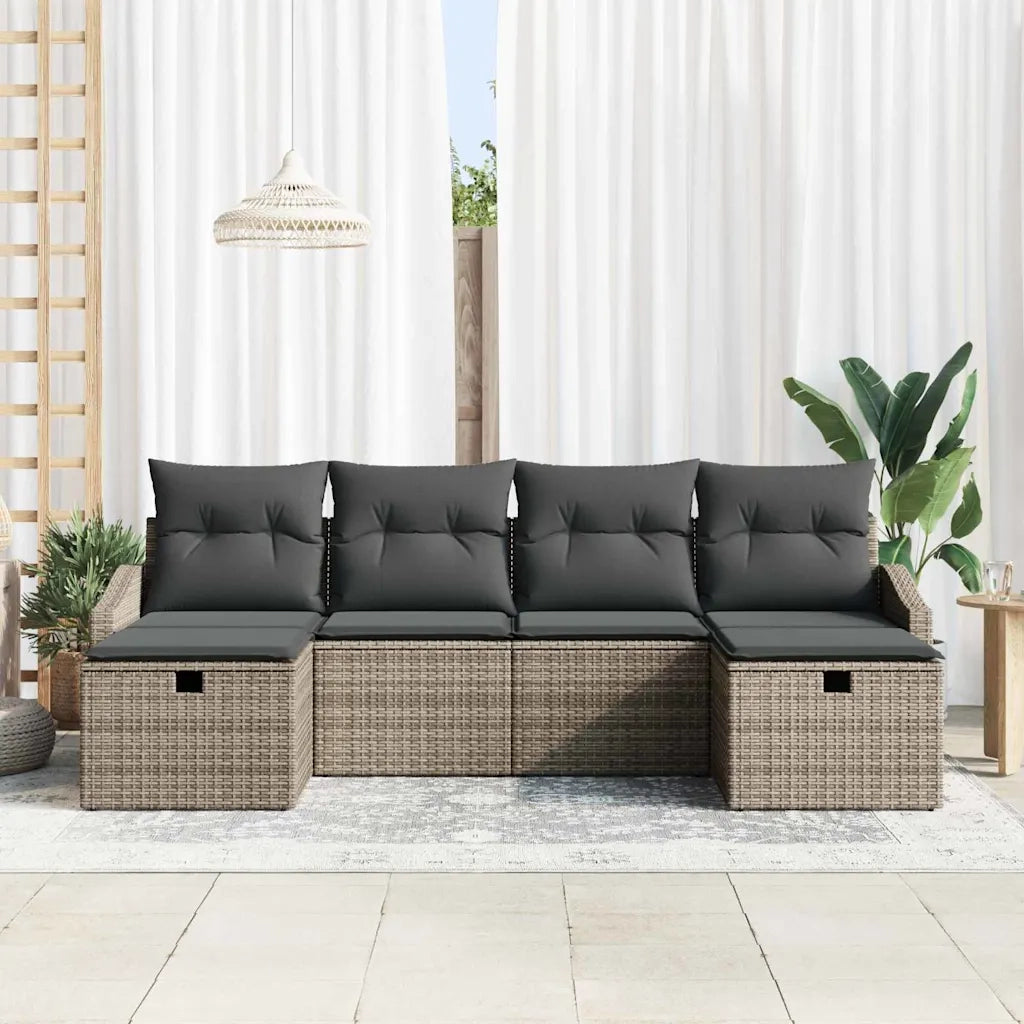 Set di divani con cuscino 6 pcs polyrattan 3360650