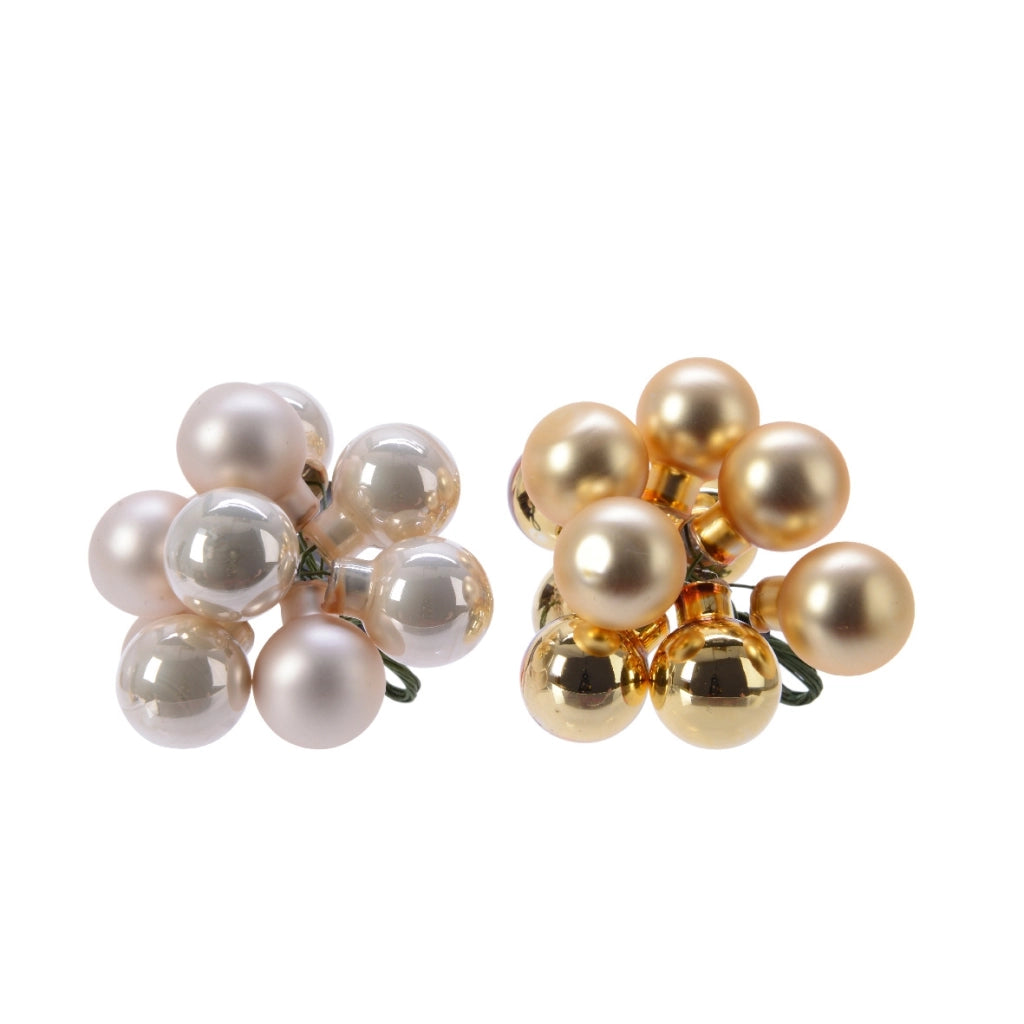 Grappolo di palline decorative oro Kaemingk