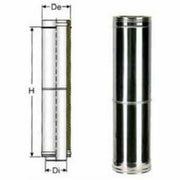 Inox doppia parete elemento tele scopico d.150 b08x9sky