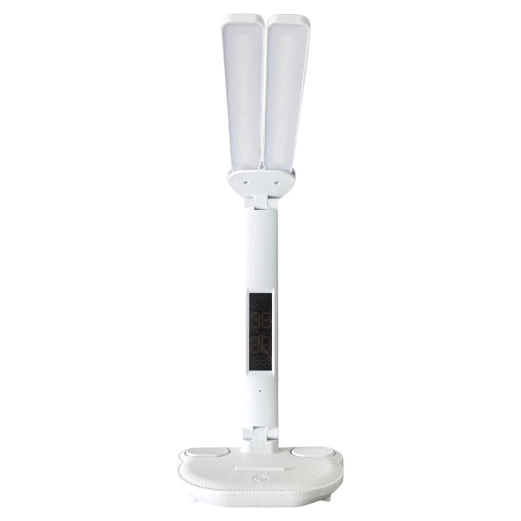 Lampada da scrivania LED bianca a doppia testa 3W