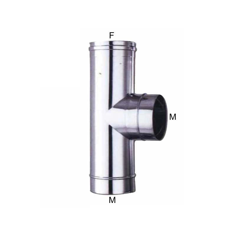 Gomito T Inox 15 Ala