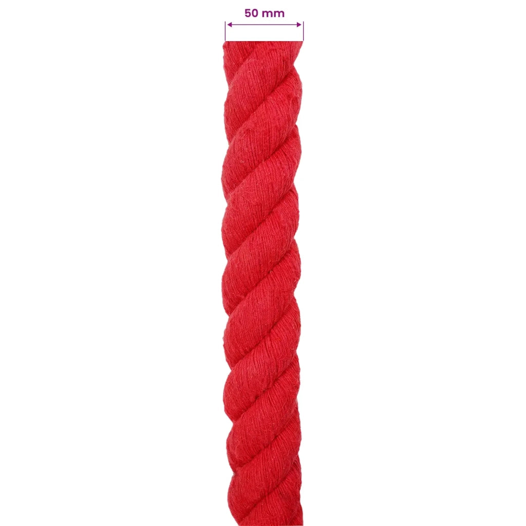 Corda di Cotone 50 mm 5 m Rosso 100% Cotone 42011936