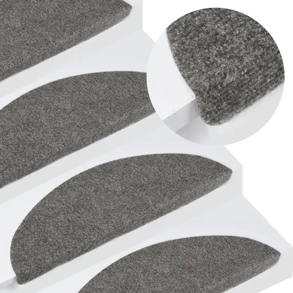 Tappetini Autoadesivi per Scale 20 pz Grigi 56x17x3 cm 3365909