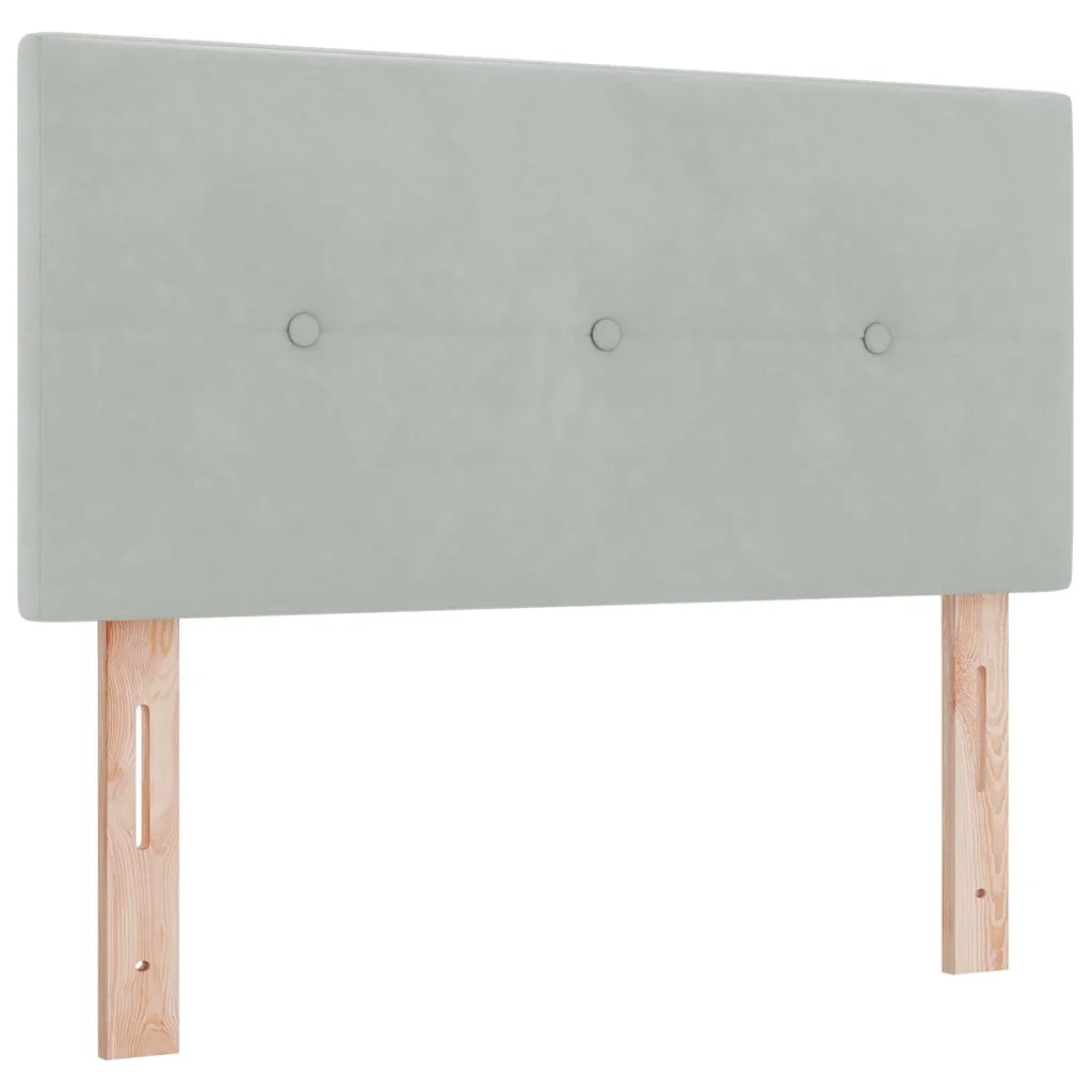 Testiera | Testata Grigio chiaro 100 cm Velluto