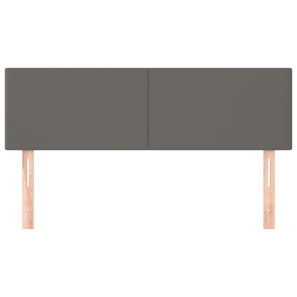 Testiera | Testata Grigio 144x5x78/88 cm in Similpelle