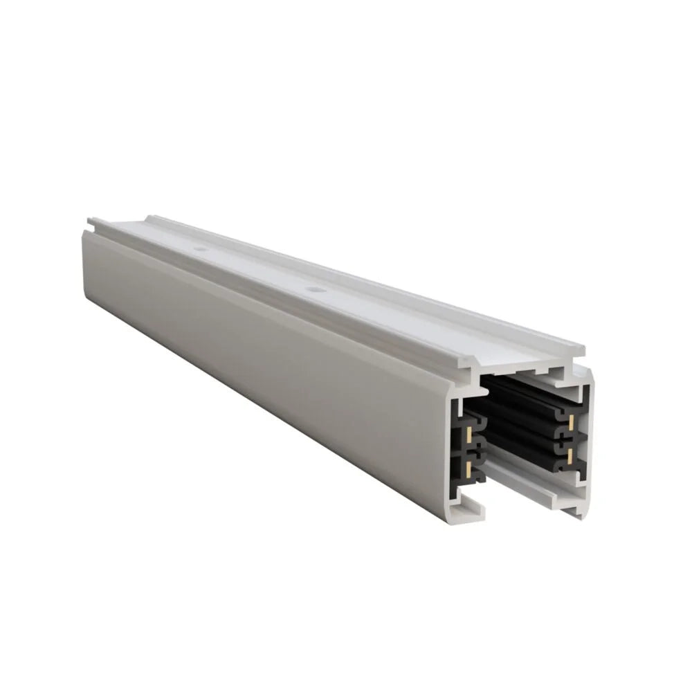 Binario Moderno Busbar Trunkings Trinity Alluminio Bianco 1M