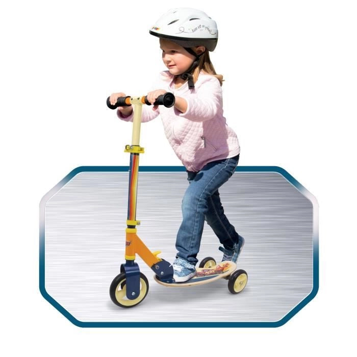 Auto Scooter pieghevole in legno a 3 ruote