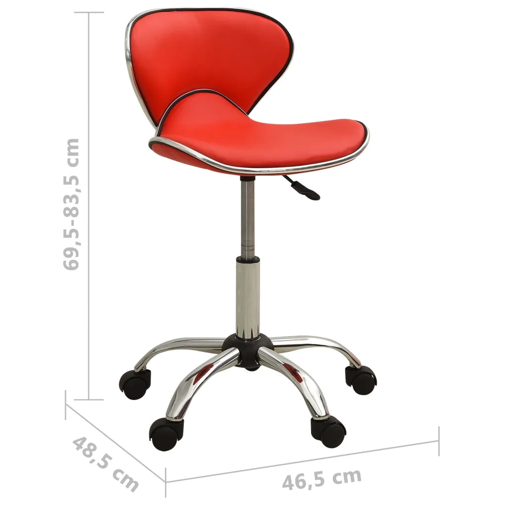 Sedia da Ufficio | Sedia da Gaming Rossa in Similpelle