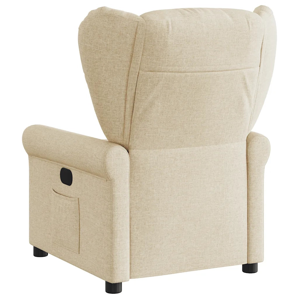 Poltrona Reclinabile in Tessuto Crema 4015664