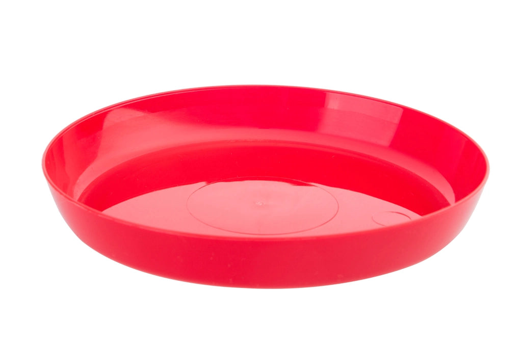 Vaso da fiori in plastica KADAX con supporto, coprivaso, 16 cm, rosso, Kadax