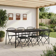Set di Mobili da Esterno 7 pz Antracite Ferro e Acciaio 3422899