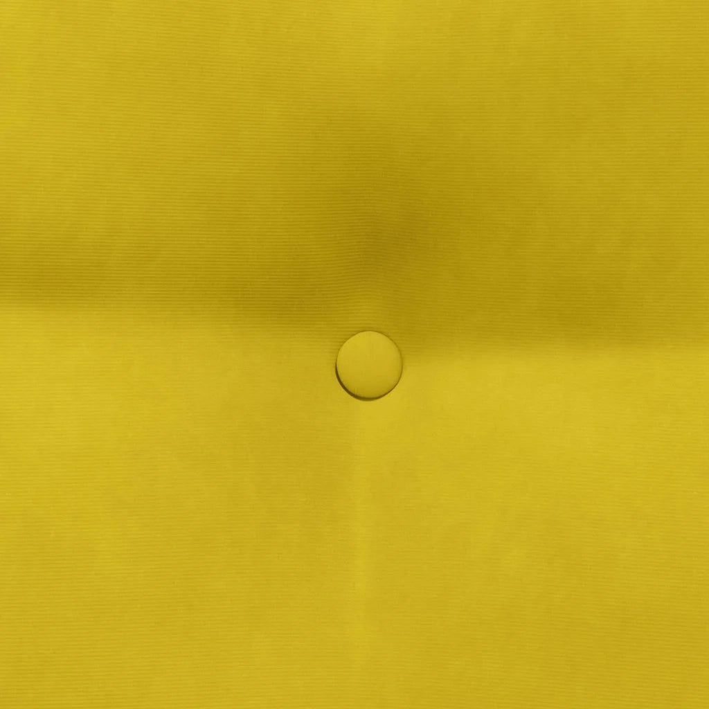 Cuscino per Schiena Giallo 60 x 24 x 50 cm Velluto 42014407