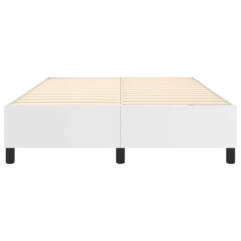 Struttura Letto a Rete a Molle Bianco 140x200 cm in Similpelle