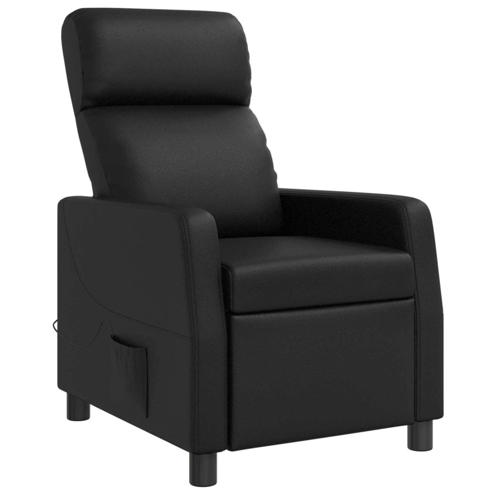 Divano Sedia-Poltrona Massaggiante Nero Similpelle 869882