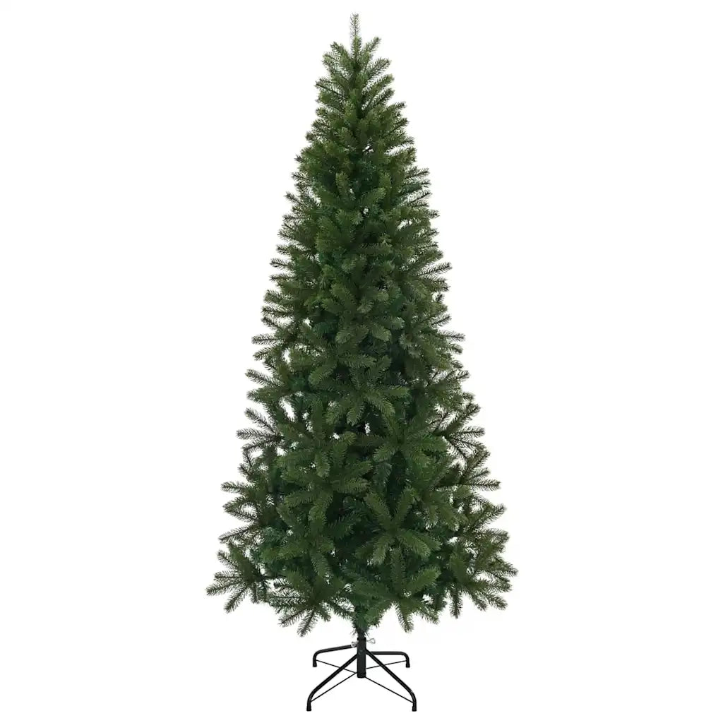 Albero di Natale artificiale con 300 LED Verde 240 cm PE e PVC