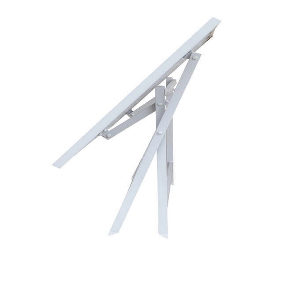 Tavolino pieghevole in alluminio 77x130x73h cm colore Bianco mod. Alabama