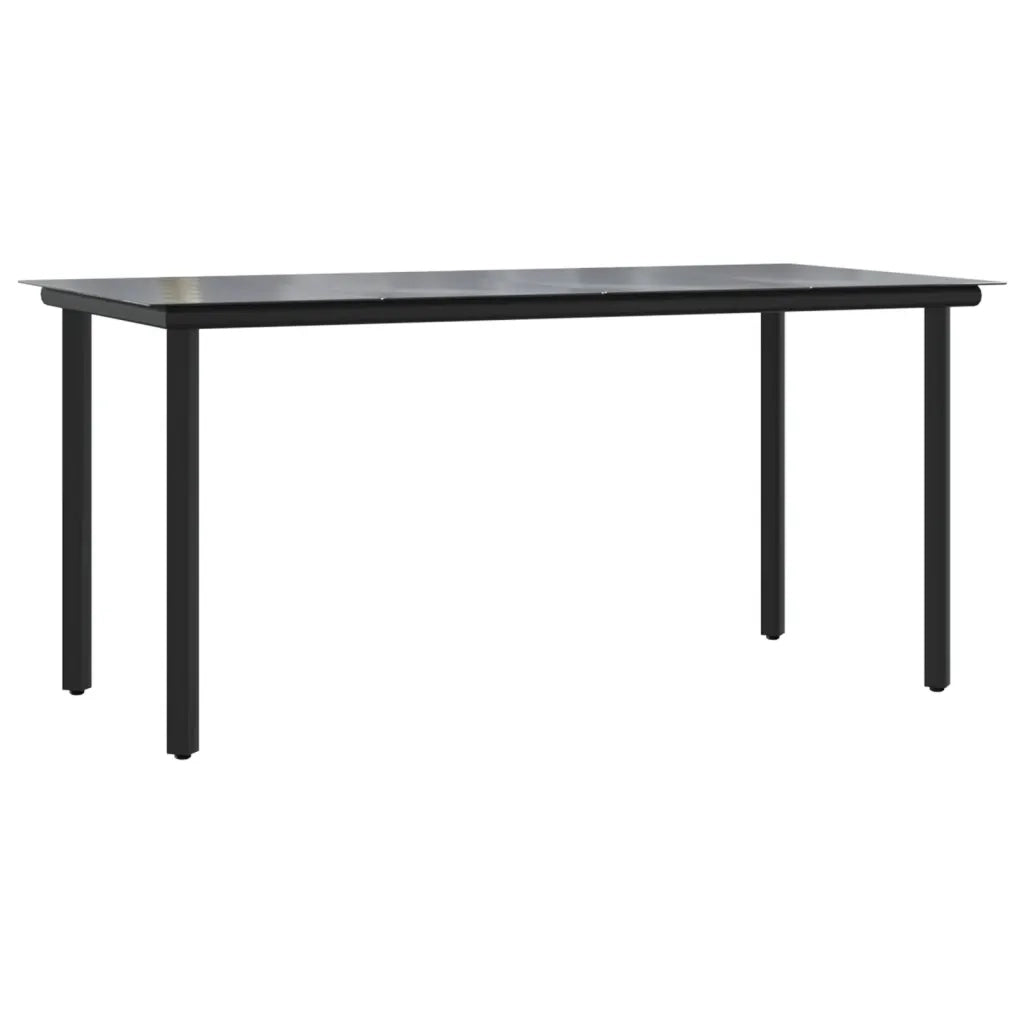 Set Pranzo da Giardino 5pz con Cuscini in Polyrattan e Acciaio 3186961