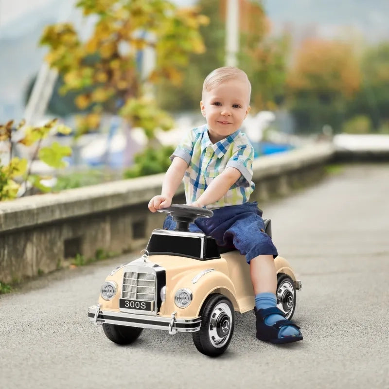 Auto a spinta per bambini design Mercedes Benz 300 S, beige