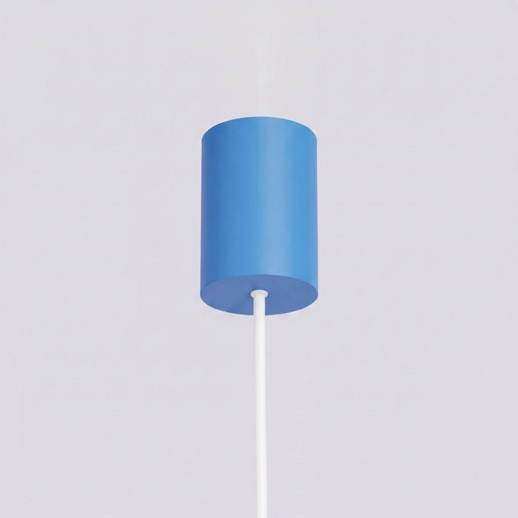 Lampadario RAYO 4 azzurro