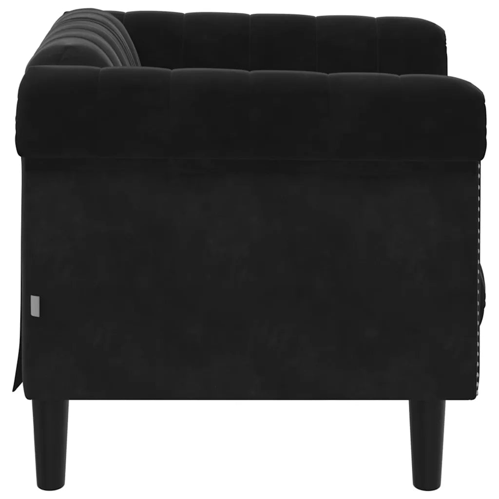 Poltrona Nera in Velluto 372570