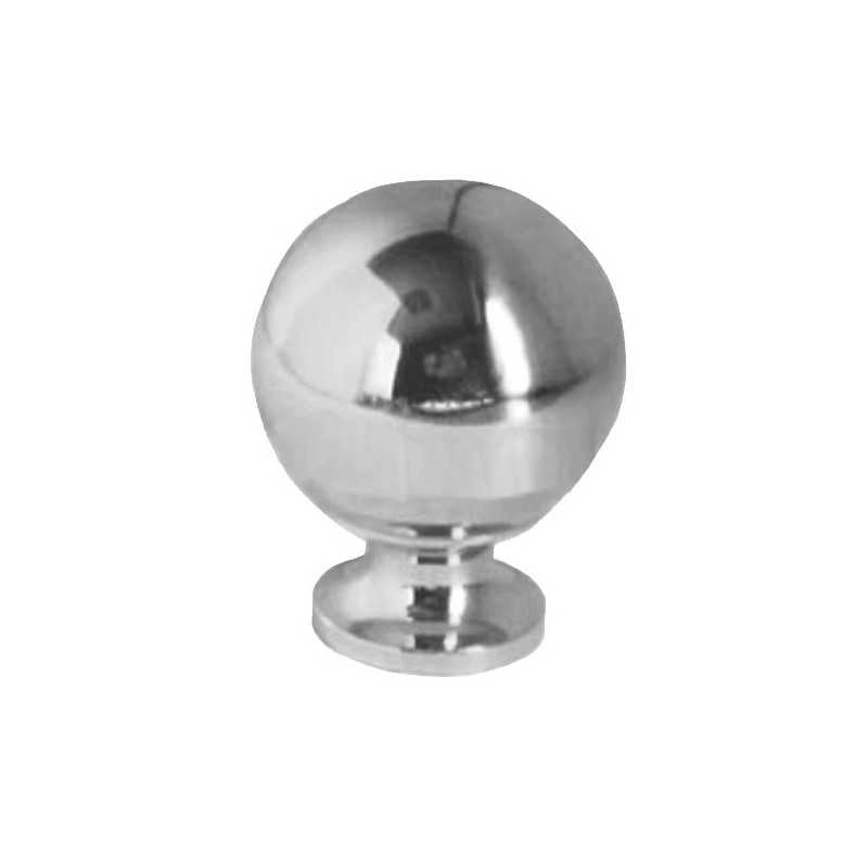 Pomolo Sfera Ottone Cromato mm 26
