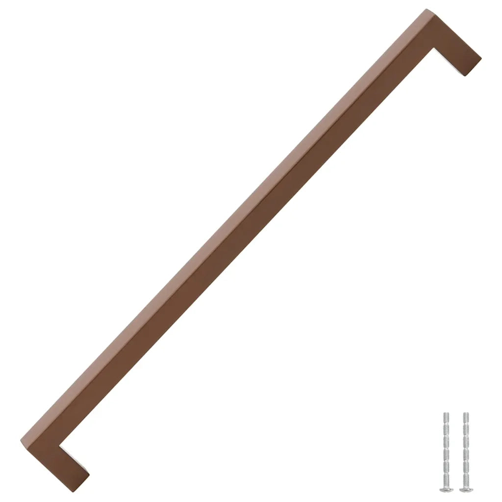 Poignées d'armoire 5 pcs bronze 320 mm acier inoxydable