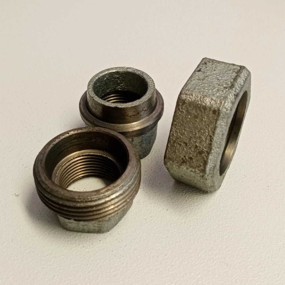 Raccordo ff 3/4'' bocchettone conico a 3 pezzi di ghisa zincata malleabile