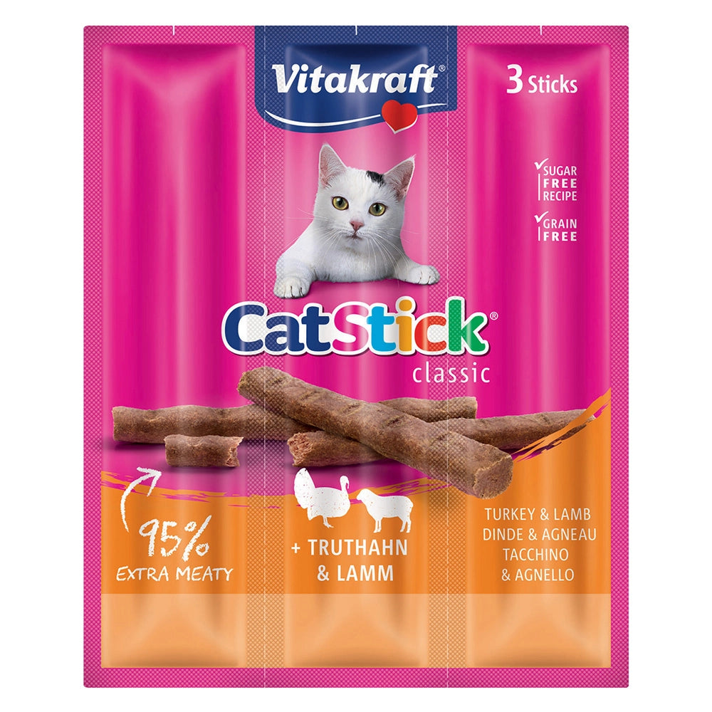 ALIMENTO PER GATTI 'CAT-'STICK MINI' gusto tacchino e agnello - cf. 18 gr.  - VITAKRAFT