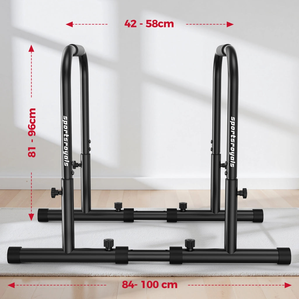 Barre per parallele ¨C Minimal ¨C regolabile 81-96 cm, 400 kg