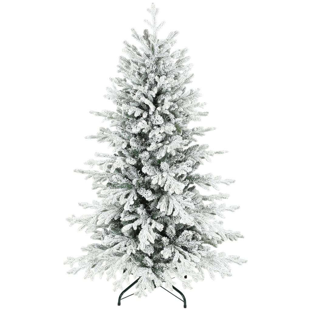 Albero di Natale Artificiale 150cm con Neve ¨C Minimal ¨C 1162 Rami Grigio