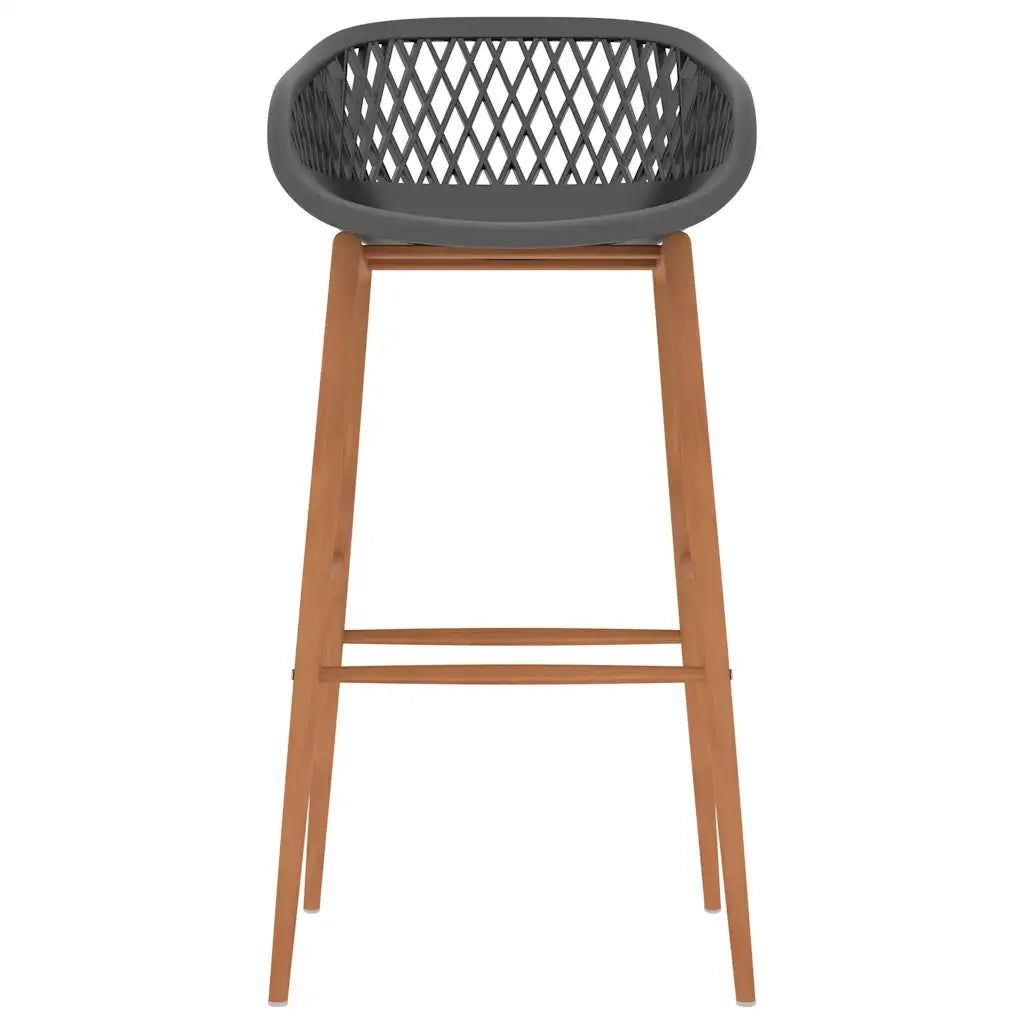 Set da Bar 7 pz Bianco e Grigio 3057450