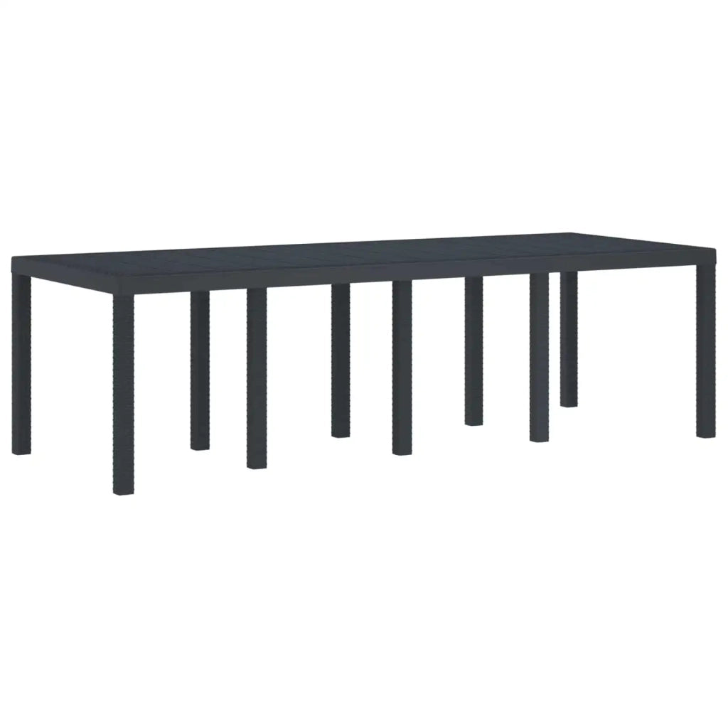 Set da Pranzo per Giardino 9 pcs Antracite Polipropilene 3378733