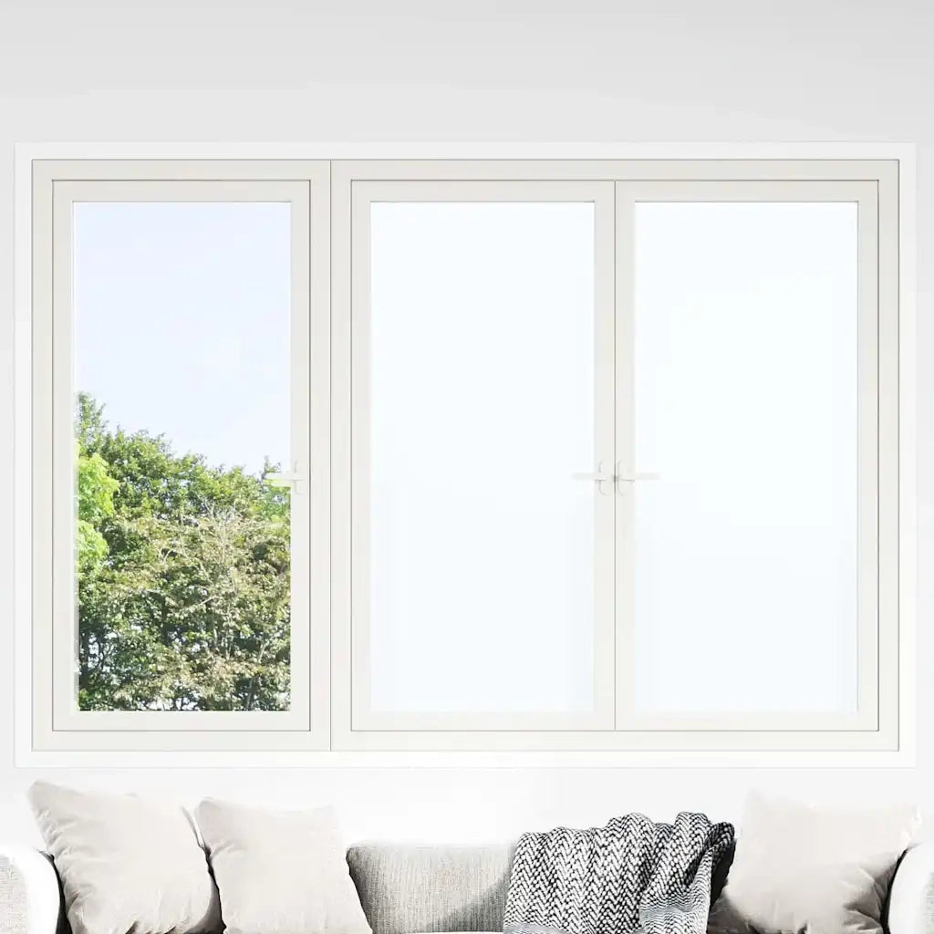 Pellicola statica per finestre Bianco Frosted 45 x 1000 cm PVC 3394688