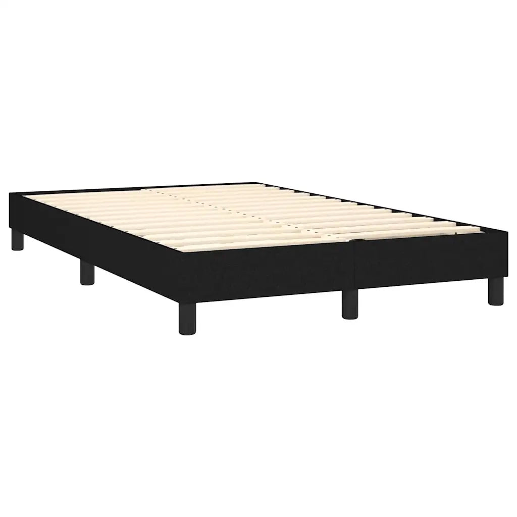 Letto a Molle con Materasso e LED Nero 120x200cm in Tessuto 3133063